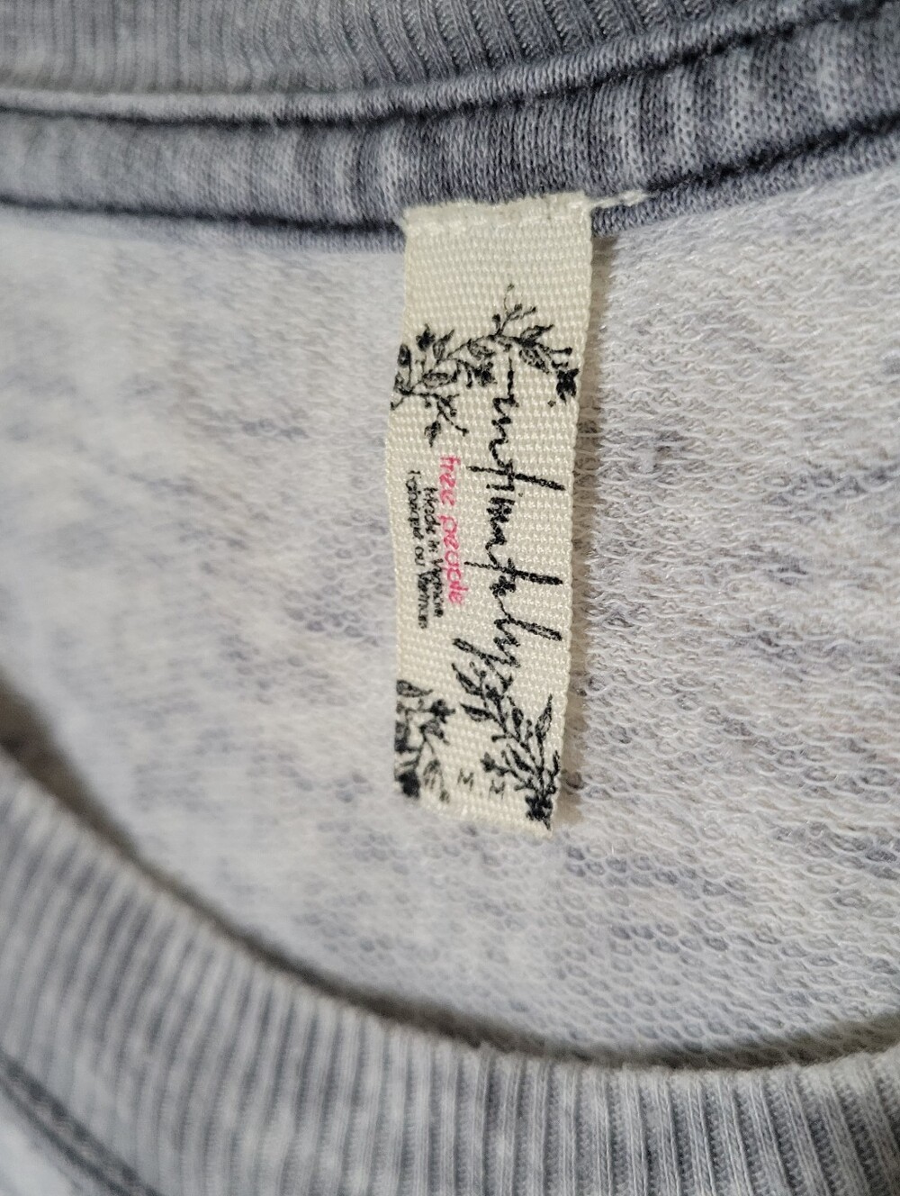Free People | Intimately Cool Girl Lounge Oversized Good Vibes Shirt Comfy M - Picture 3 of 7